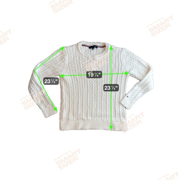 Tommy Hilfiger Womens‎ Fisherman 3D All Over Cable Knit Sweater Crewneck Size L - Picture 2 of 7